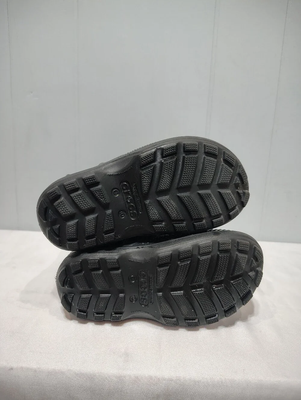 Crocs Handle It Rain Boot Black Toddler Size 10 Waterproof Pull-On Unisex
